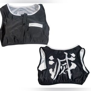 🎃 women’s Halloween costume crop top - demon slayer